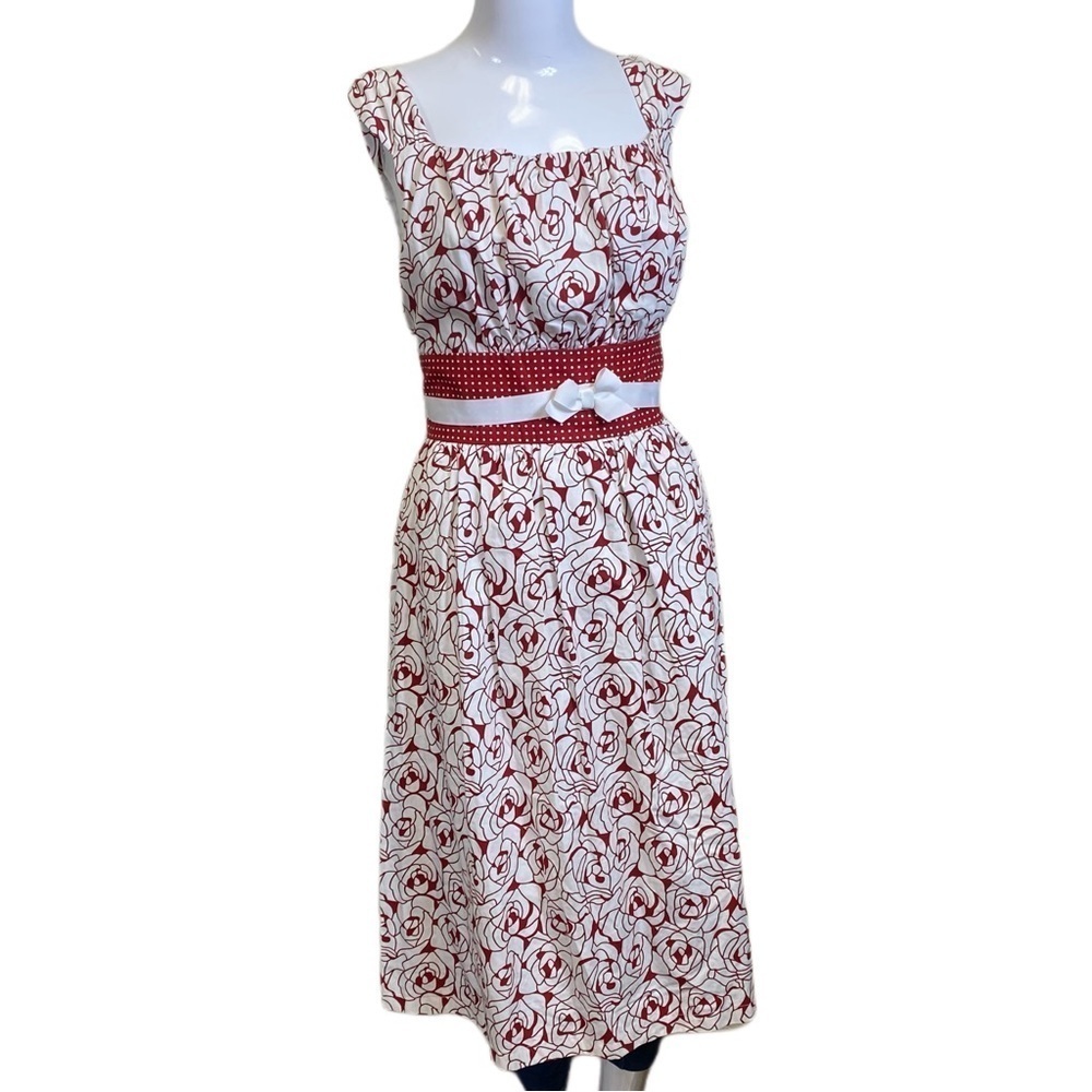 Jellybean - Size 18.5 Red and White Dress with Tie in the Back.